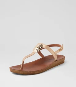 Women I LOVE BILLY Flats|Sandals-Kattiko Gold Dust Sandals
