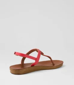 Women I LOVE BILLY Flats|Sandals-Kattiko Red Sandals