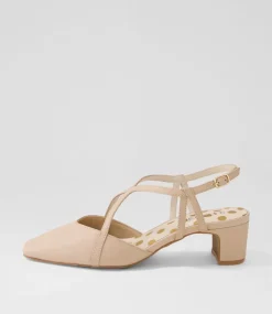 Women SUPERSOFT Dress|Comfort-Kaylas Nude Leather Heels