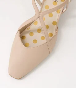 Women SUPERSOFT Dress|Comfort-Kaylas Nude Leather Heels