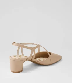Women SUPERSOFT Dress|Comfort-Kaylas Nude Leather Heels