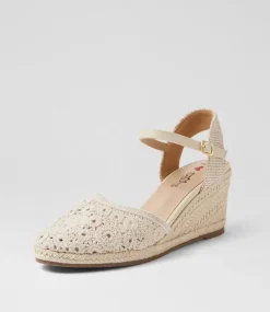 Women I LOVE BILLY Heels-Keight Ecru Multi Heels
