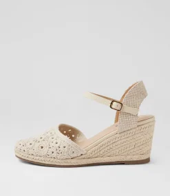 Women I LOVE BILLY Heels-Keight Ecru Multi Heels