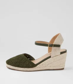 Women I LOVE BILLY Heels-Keight Khaki Multi Heels