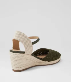Women I LOVE BILLY Heels-Keight Khaki Multi Heels