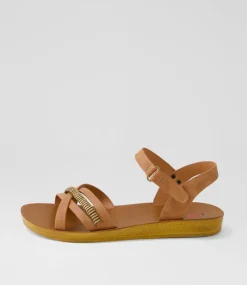 Women I LOVE BILLY Flats|Sandals-Kelia Tan Mix Sandals