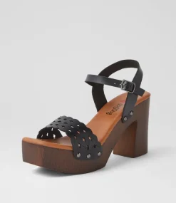 Women I LOVE BILLY Heels|Sandals-Kelton Black Sandals