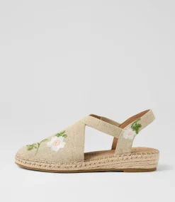 Women SUPERSOFT Comfort|Flats-Kendales Natural Multi Canvas Flat Shoes