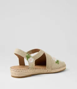 Women SUPERSOFT Comfort|Flats-Kendales Natural Multi Canvas Flat Shoes