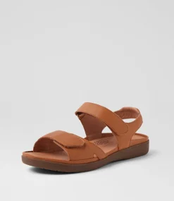 Women SUPERSOFT Comfort|Flats-Kendals Dark Tan Gum Leather Sandals