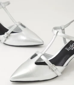 Women I LOVE BILLY Heels-Kerse Silver Heels