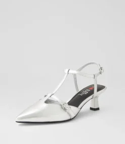 Women I LOVE BILLY Heels-Kerse Silver Heels