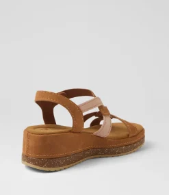 Women I LOVE BILLY Heels|Sandals-Kertat Tan Blush Nubuck Pu Sandals