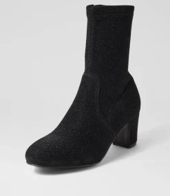 Women I LOVE BILLY Boots-KERWYN IL BLACK LUREX