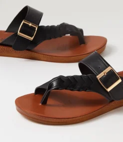 Women I LOVE BILLY Flats|Sandals-KESSICA IL BLACK SMOOTH