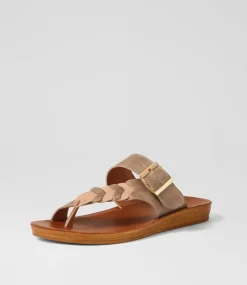 Women I LOVE BILLY Flats|Sandals-Kessica Taupe Dust Sandals