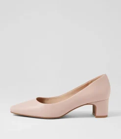 Women SUPERSOFT Dress|Comfort-Khloes Blush Leather Heels