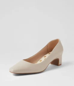 Women SUPERSOFT Dress|Comfort-Khloes Oatmilk Leather Heels