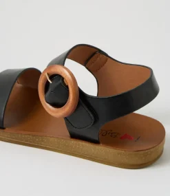 Women I LOVE BILLY Flats|Sandals-Killzine Black Sandals