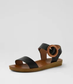 Women I LOVE BILLY Flats|Sandals-Killzine Black Sandals