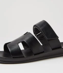 Women I LOVE BILLY Flats|Sandals-Kistali Black Sandals