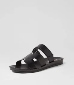 Women I LOVE BILLY Flats|Sandals-Kistali Black Sandals