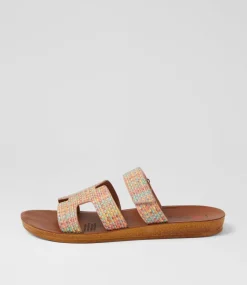 Women I LOVE BILLY Flats|Sandals-Kistali Pretty Hatch Sandals