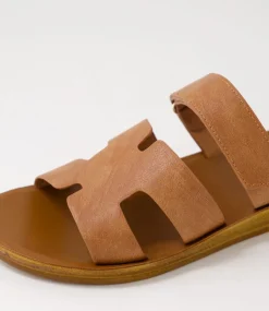 Women I LOVE BILLY Flats|Sandals-Kistali Tan Sandals