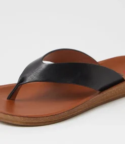 Women I LOVE BILLY Flats|Sandals-Kistine Black Sandals