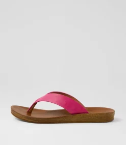 Women I LOVE BILLY Flats|Sandals-Kistine Fuchsia Sandals