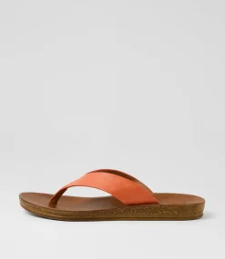 Women I LOVE BILLY Flats|Sandals-Kistine Orange Sandals