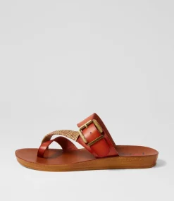 Women I LOVE BILLY Flats|Sandals-Kitox2 Whiskey Mix Sandals