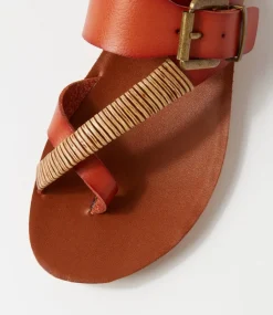 Women I LOVE BILLY Flats|Sandals-Kitox2 Whiskey Mix Sandals