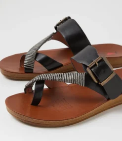 Women I LOVE BILLY Slides|Flats-Kitoxes Black Slides
