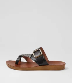 Women I LOVE BILLY Slides|Flats-Kitoxes Black Slides