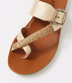 Women I LOVE BILLY Slides|Flats-Kitoxes Golden Dust Mix Slides
