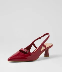 Women I LOVE BILLY Heels-Kizon Dark Red Patent Pu Heels