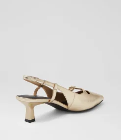 Women I LOVE BILLY Heels-Kizon Pale Gold Heels