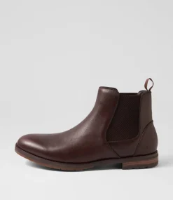 COLORADO Boots|Casuals-Klerk Brown Tumble Leather Chelsea Boots