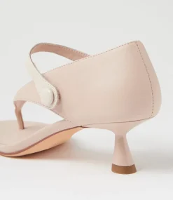 Women TOP END Heels|Sandals-Kolla Nude Vanilla Leather Sandals