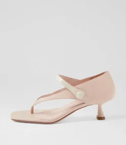Women TOP END Heels|Sandals-Kolla Nude Vanilla Leather Sandals