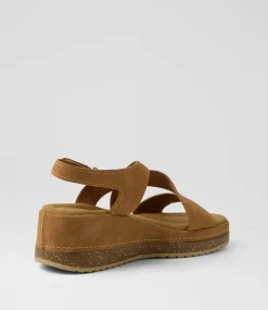 Women I LOVE BILLY Heels|Sandals-Kooshie Tan Nubuck Pu Sandals