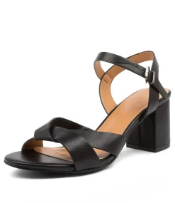 Women I LOVE BILLY Heels|Sandals-KORA BLACK SMOOTH