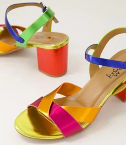 Women I LOVE BILLY Heels|Sandals-Kora2 Bright Metallic Multi Sandals