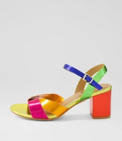 Women I LOVE BILLY Heels|Sandals-Kora2 Bright Metallic Multi Sandals