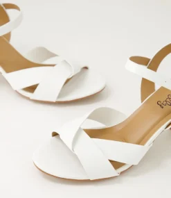 Women I LOVE BILLY Heels|Sandals-Kora2 White Sandals