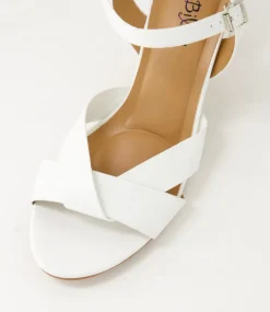 Women I LOVE BILLY Heels|Sandals-Kora2 White Sandals