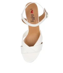 Women I LOVE BILLY Heels|Sandals-KORA WHITE SMOOTH