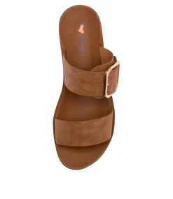 Women I LOVE BILLY Flats|Sandals-KORIEMUS TAN SMOOTH
