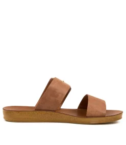 Women I LOVE BILLY Flats|Sandals-KORIEMUS TAN SMOOTH
